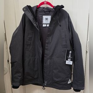 DC MEN Gray Hooded Paramount Outerwear Snow Jacket NWT Size Medium